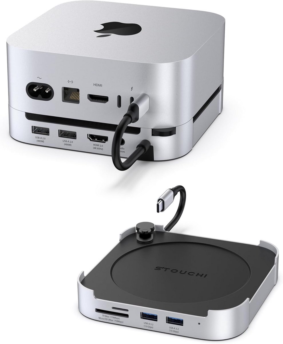 Dockingstation met NVMe SSD Enclosure en Hub voor M4 Mini