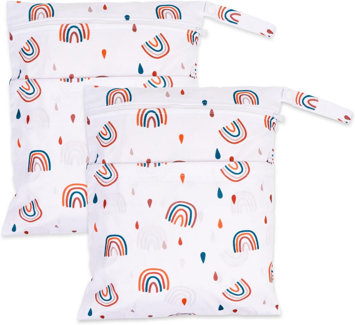 2x Waterdichte Luiertas voor Natte Kleding en Luiers - Groot Formaat