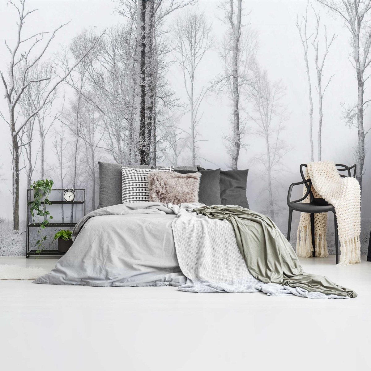 Fotobehang Winters bos - 260 x 384 - Vlies - REINDERS