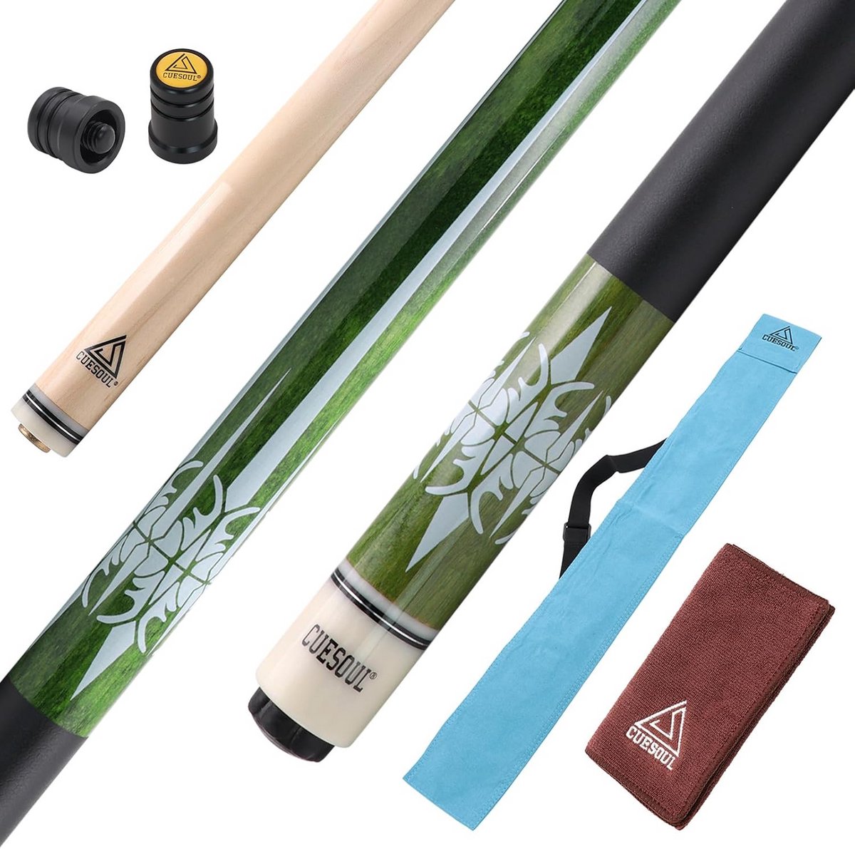 Biljartkeu 147 cm, 21 Ounce, 13 mm Tip - Inclusief Keutasche