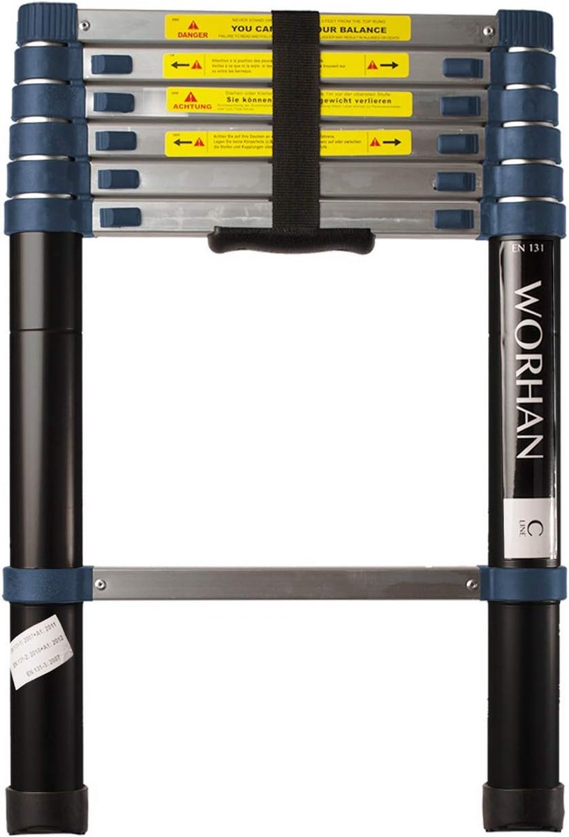 Telescopische Aluminium Steekladder 2 Meter Multifunctioneel