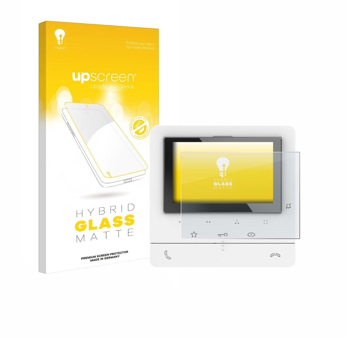 upscreen - Screenprotector voor Biticino 344672 - Folie Beschermfolie Beschermglas matte