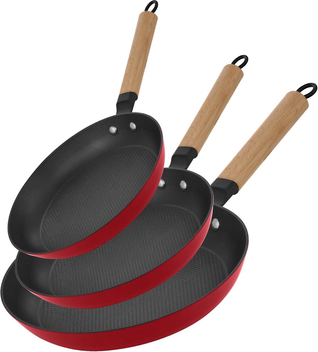 Gietijzeren Koekenpan Set 3 Delig - 8, 10 en 12 Inch - Voorverwarmd & Non-Stick