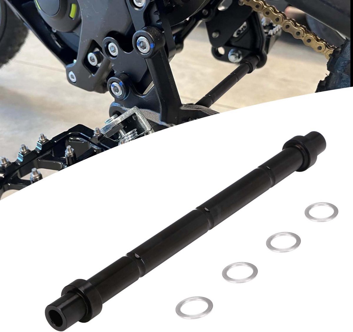 CNC Aluminium Voetsteunbeugels voor Elektrische Crossmotor - Zwart