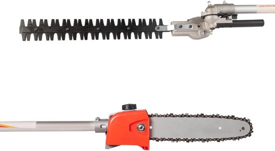4-in-1 Bosmaaier Set Benzine: Heggenschaar, Takkenschaar en Kettingzaag — afbeelding 5