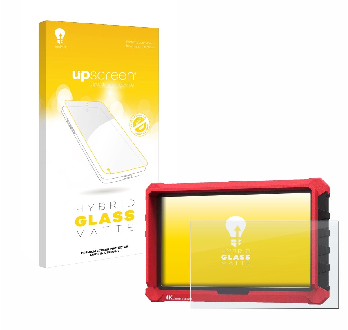 upscreen - Screenprotector voor Lilliput A7s 7" - Folie Beschermfolie Beschermglas matte