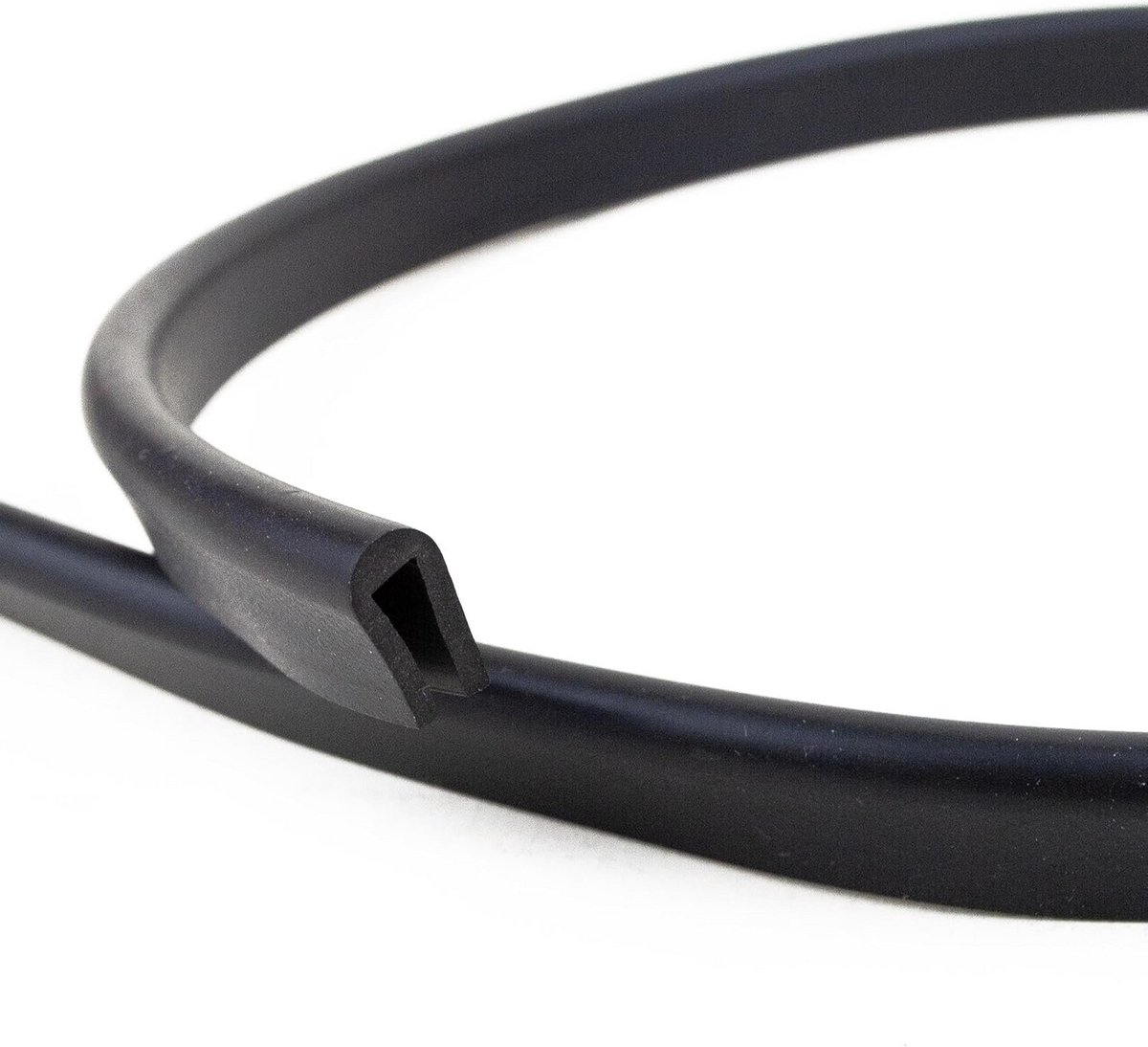 Zwart Afdichtingsprofiel Rubber U-Profiel Randbescherming Splijtmaat 4 mm, 3 Meter