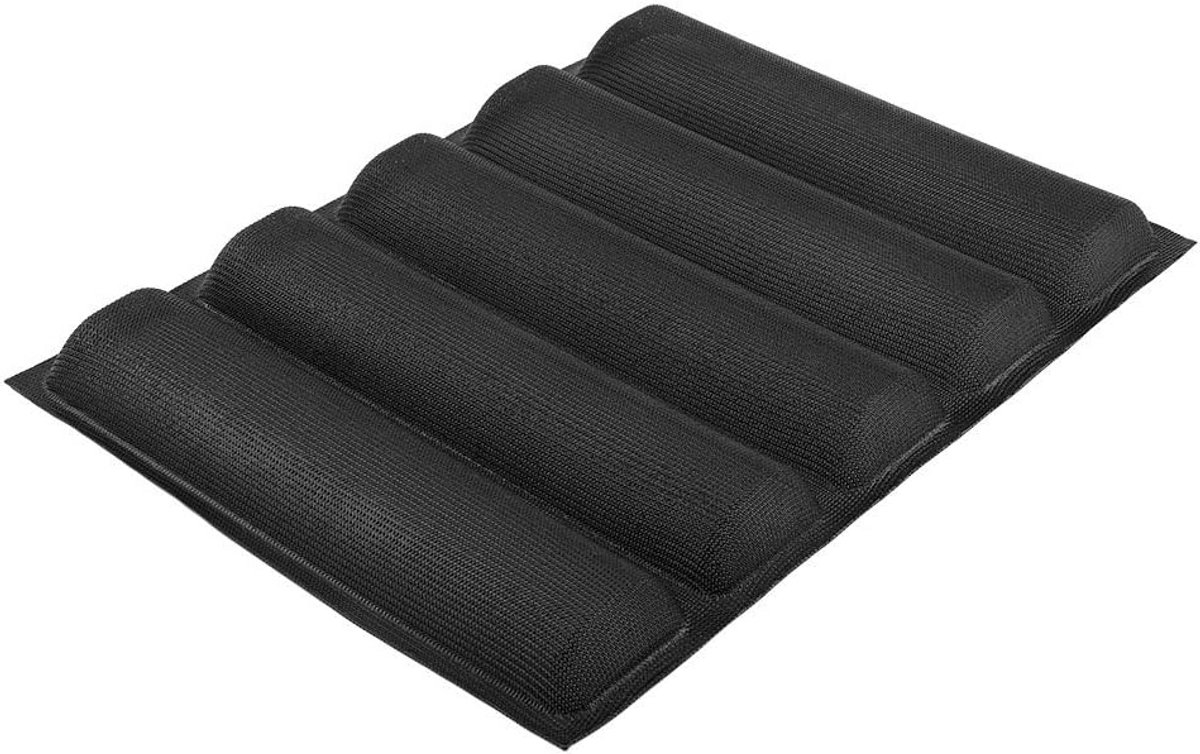 Flexibele Siliconen Bakvorm voor 5 Baguettes of Brood - Herbruikbaar en Antiaanbak