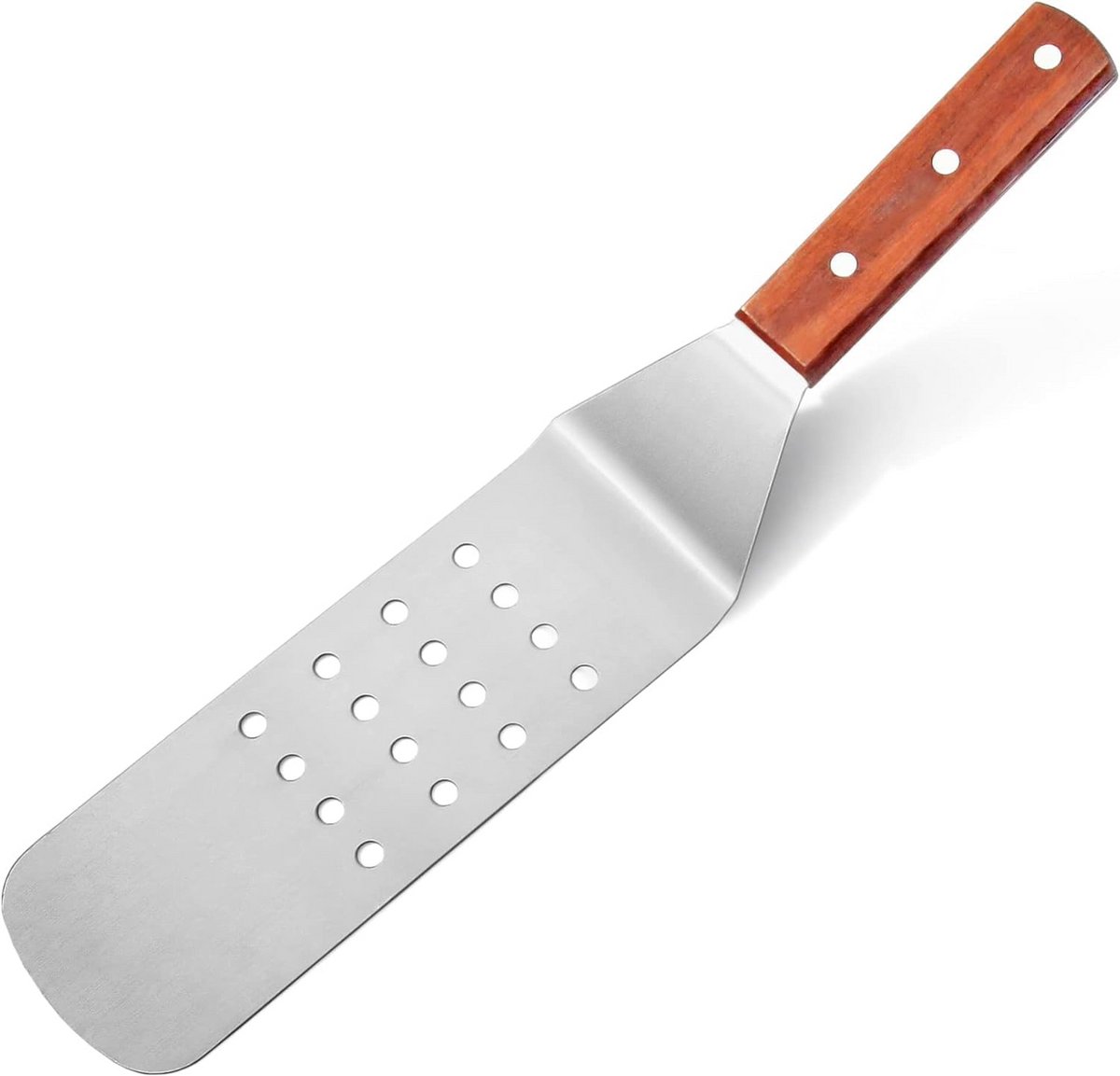Flexibele Houten Handvat Grill Spatel, XXL Formaat
