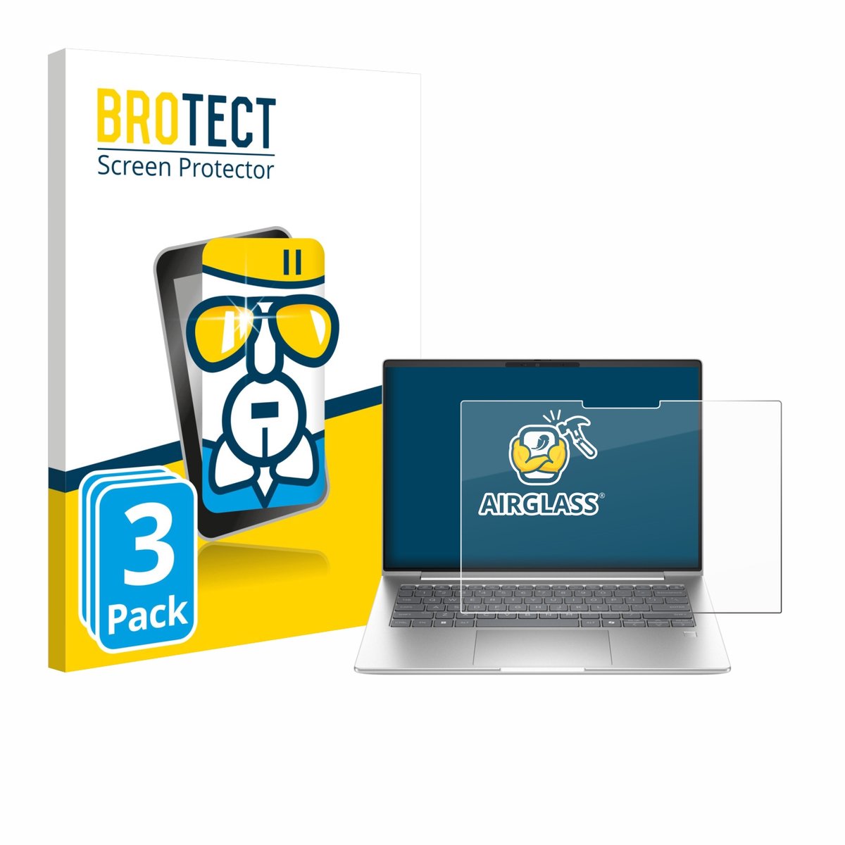 Screenprotector 3 Stuks voor HP ProBook 4 G1i 14" Beschermglas transparant