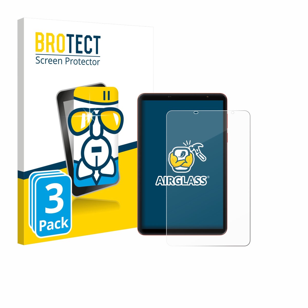 Screenprotector 3 Stuks voor Blackview Zeno 1 8" Beschermglas transparant