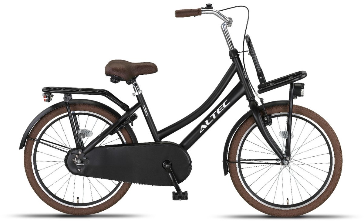 Altec Transportfiets Kinderen Urban 20 Inch Meisjes Terugtraprem Matzwart/Bruin