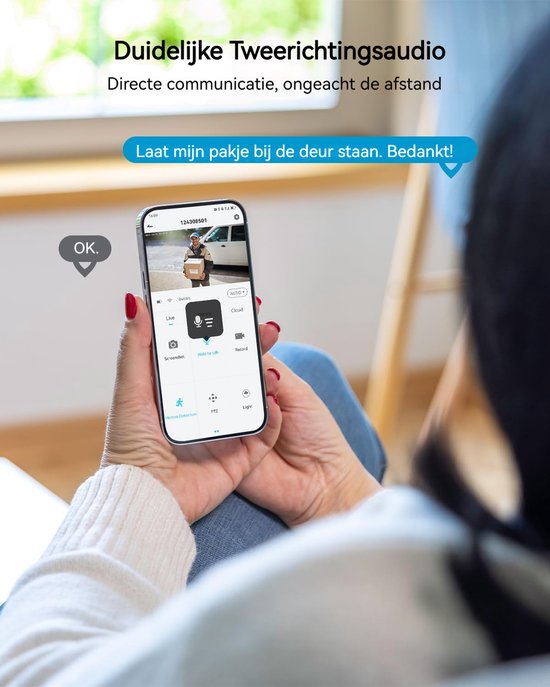 ieGeek Security Solo Camera S5 - Draadloze Beveiligingscamera voor Buiten - 2K HD-resolutie - 360° Pan & 90° Tilt - AI Auto Lock en Tracking - Zonne-energie - Geen Abonnementskosten - Inclusief SD-kaart (32GB,64GB) van ieGeek — afbeelding 4