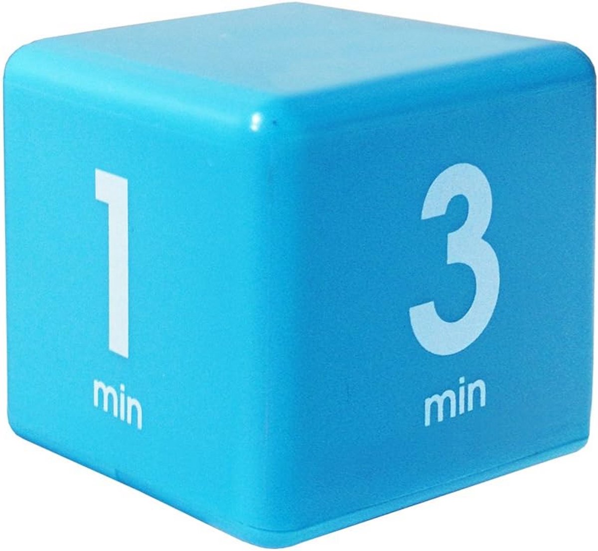 Tijdblok Timer Kubus: 1, 3, 5 en 7 Minuten - Focus, Thuiswerk & Keukentimer