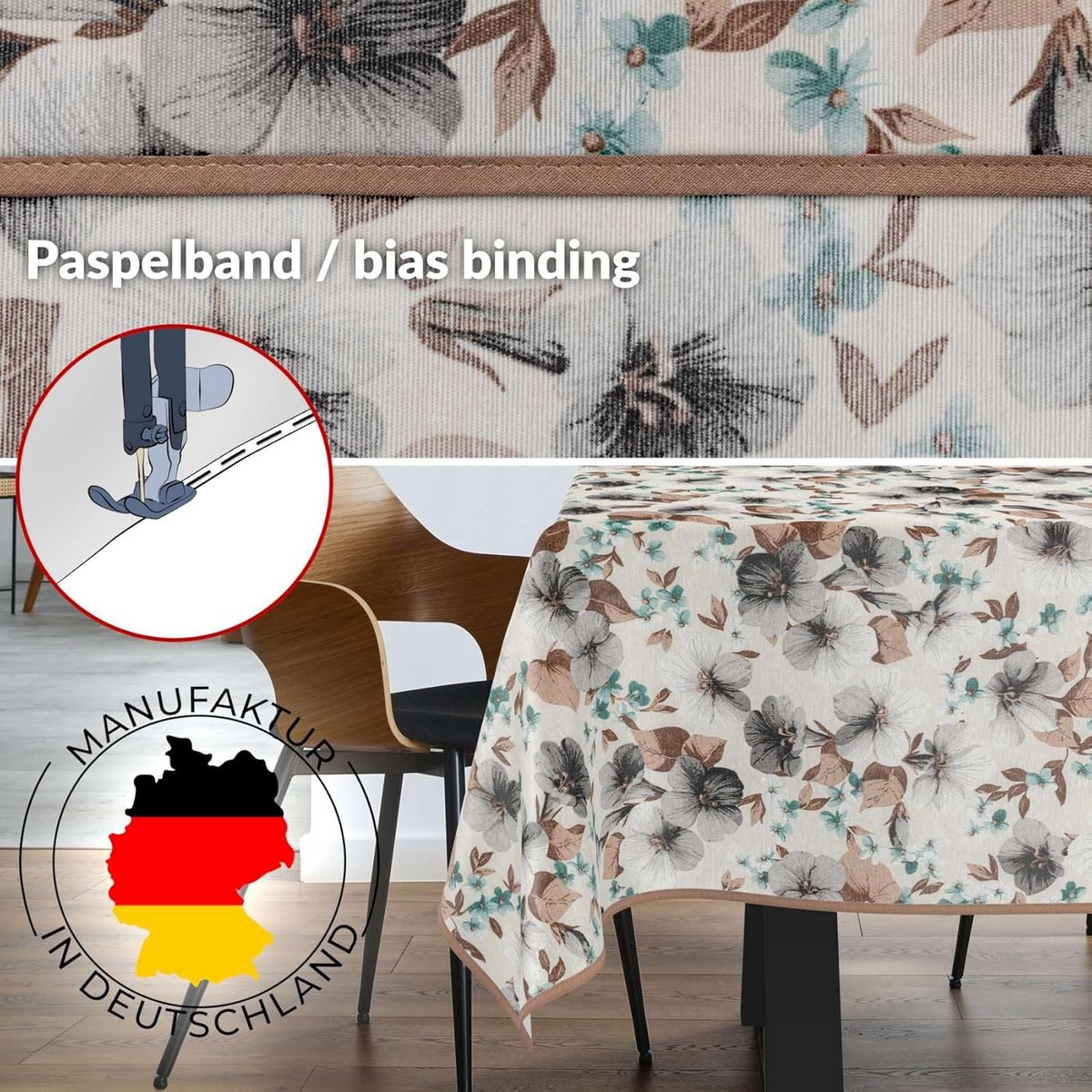 Waterafstotend Stoffen Tafelkleed Katoen Polyester 180x120 cm Binnen en Buiten