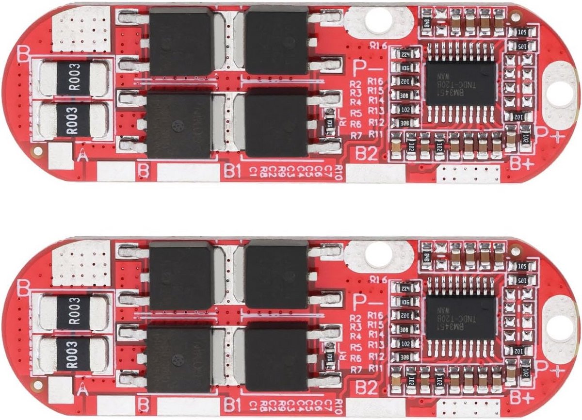 5S Lithium Accu BMS Beschermingsmodule 20A voor 18650 Batterijpakketten