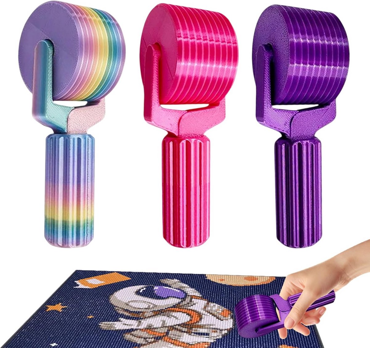 3-Pack Diamond Painting Roller voor Steentjes en Strass Borduurwerk