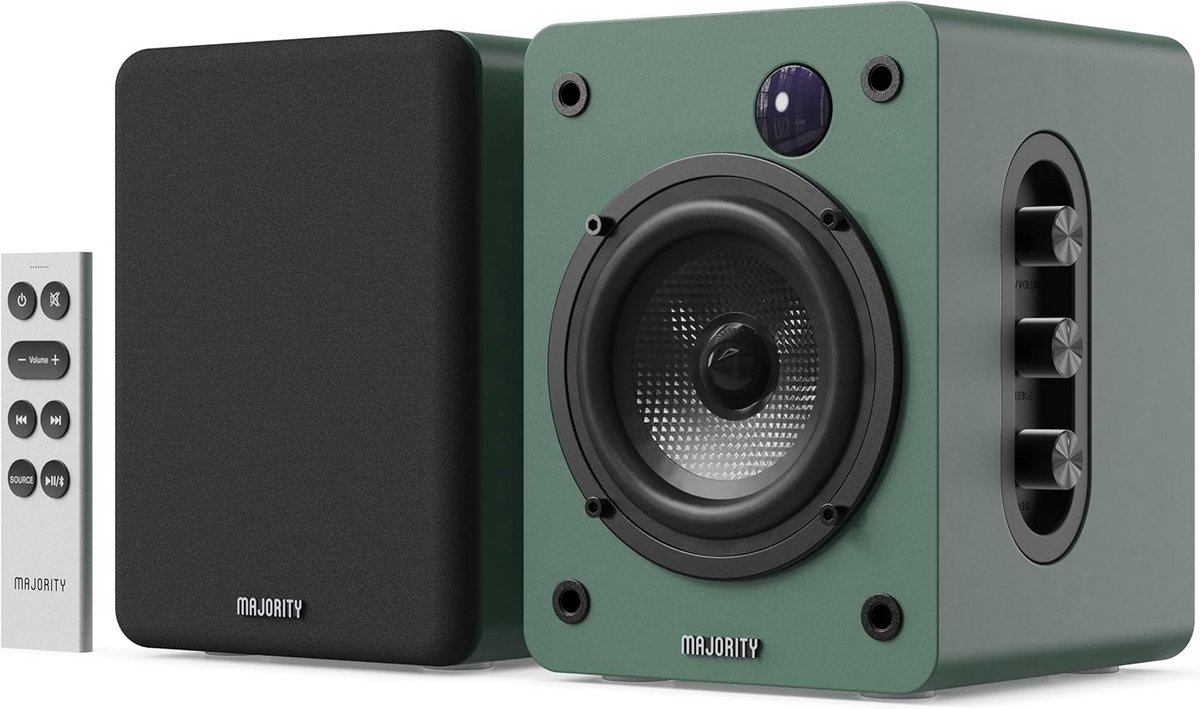 Stereospeakers met Bluetooth en FM-Radio - Groen