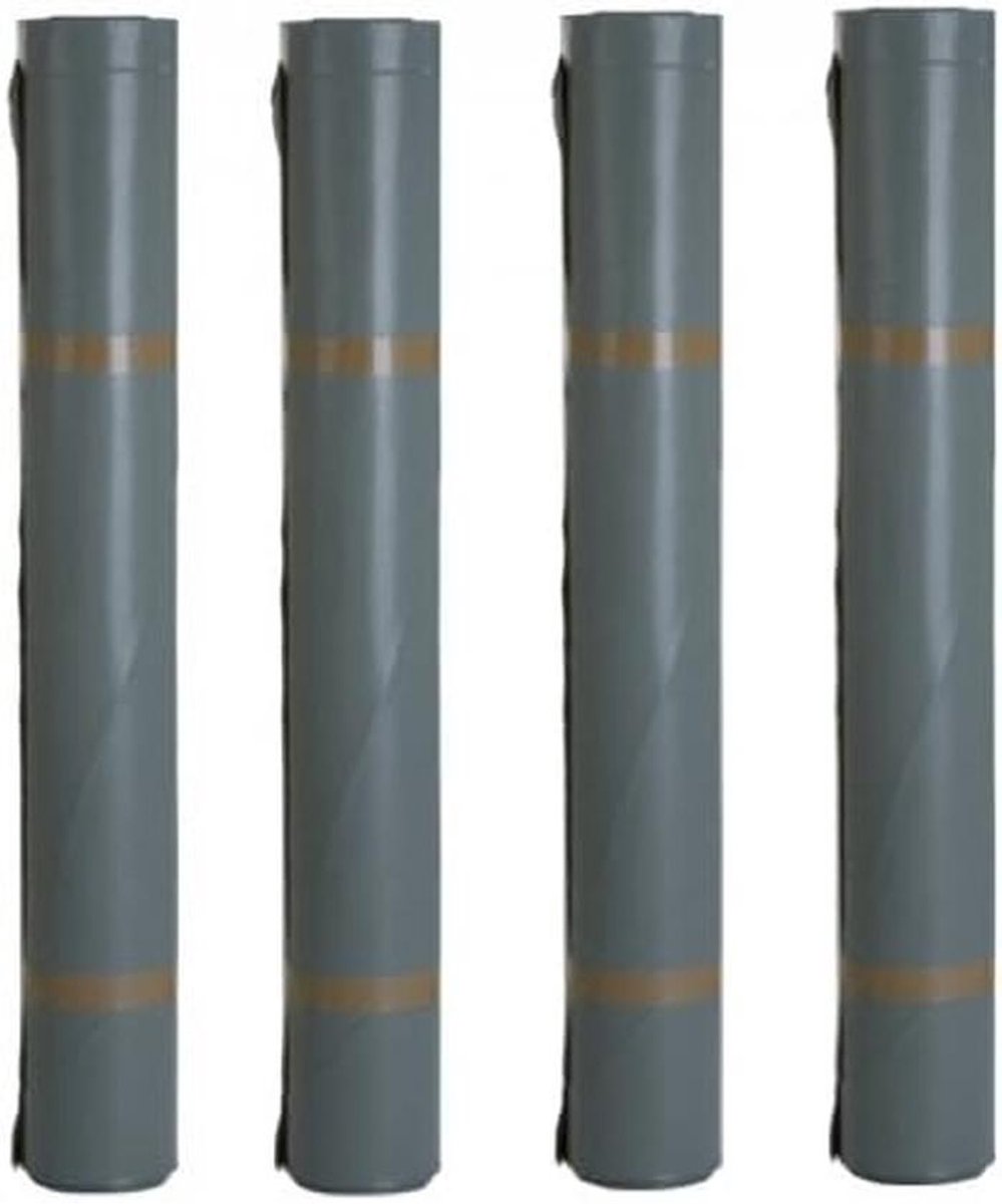 4 Rollen Bouwfolie Type 150 Transparant - 800m2 Afdekfolie voor Bouw en Bescherming