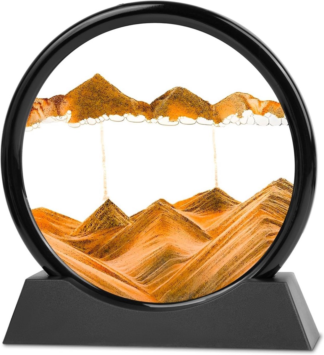 3D Zandloper Bewegend Zand Kunst Decoratie voor Thuis en Kantoor