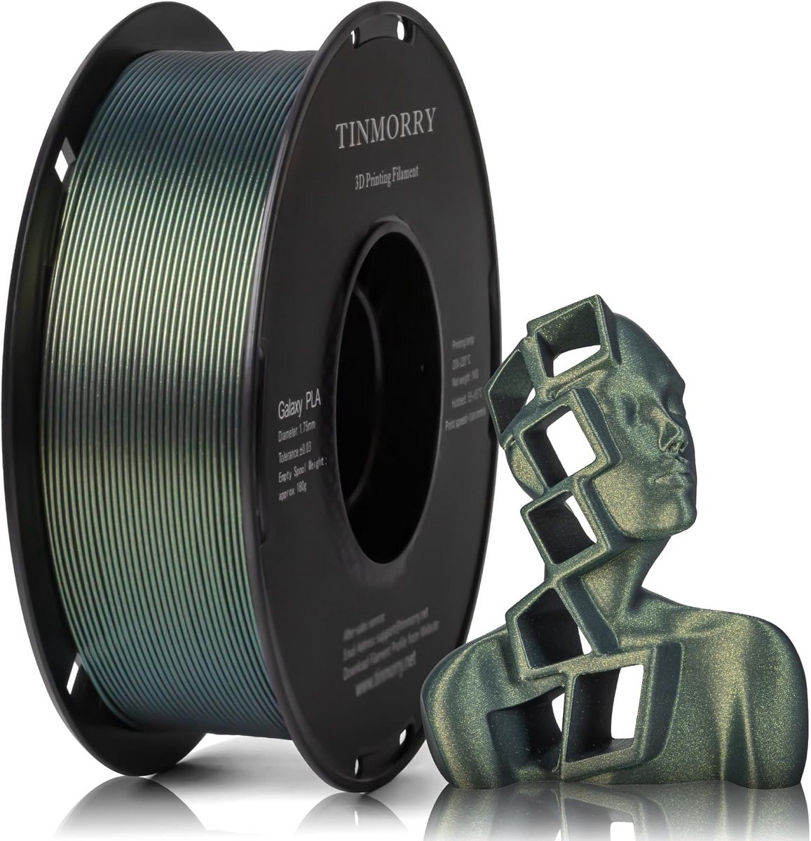 PLA Filament 1.75 mm Groen voor 3D Printer, 1 kg Spoel, Hoge Precisie