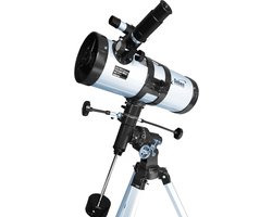 Reflecterend Telescoop 114/1000 met Parallactische Monteerstatief - Inclusief Astronomie Accessoires