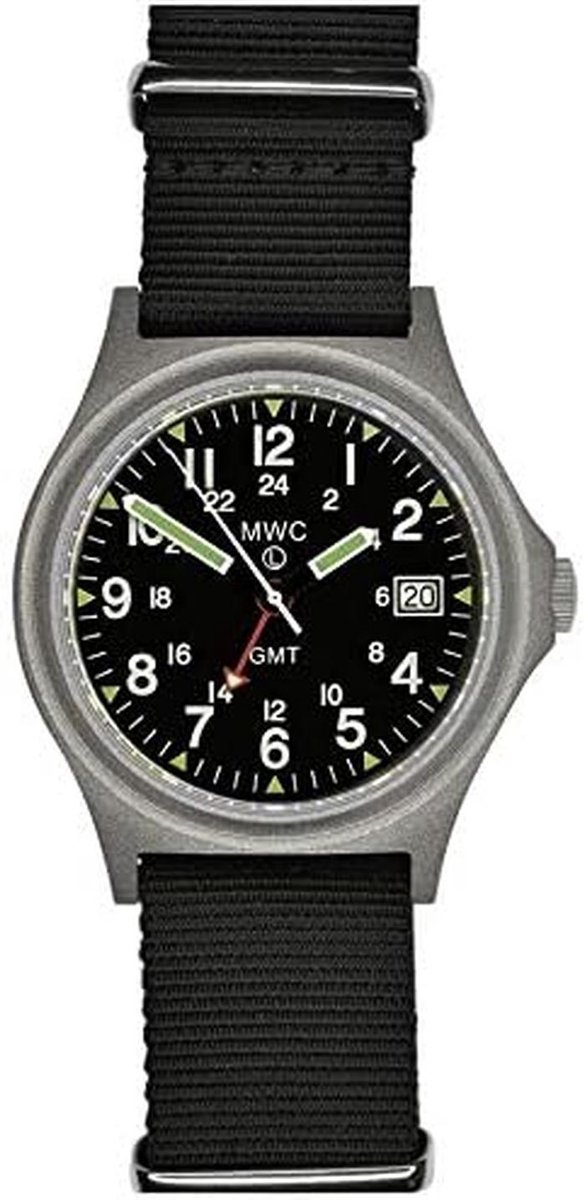 GMT Militair Polshorloge Heren met Datum - Dubbele NATO Band en Quartz Uurwerk