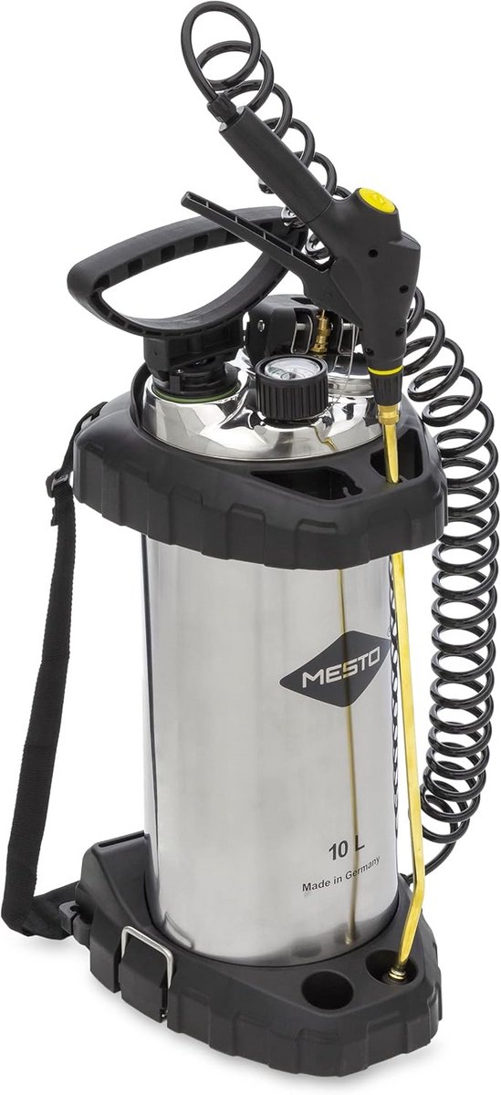 Professionele Hogedrukspuit 10 Liter - 6 Bar - Roestvrij Staal