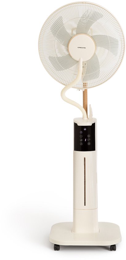Oscillerende ventilator met nevelfunctie en luchtbevochtiger, 3 snelheden, 2L watertank, afstandsbediening
