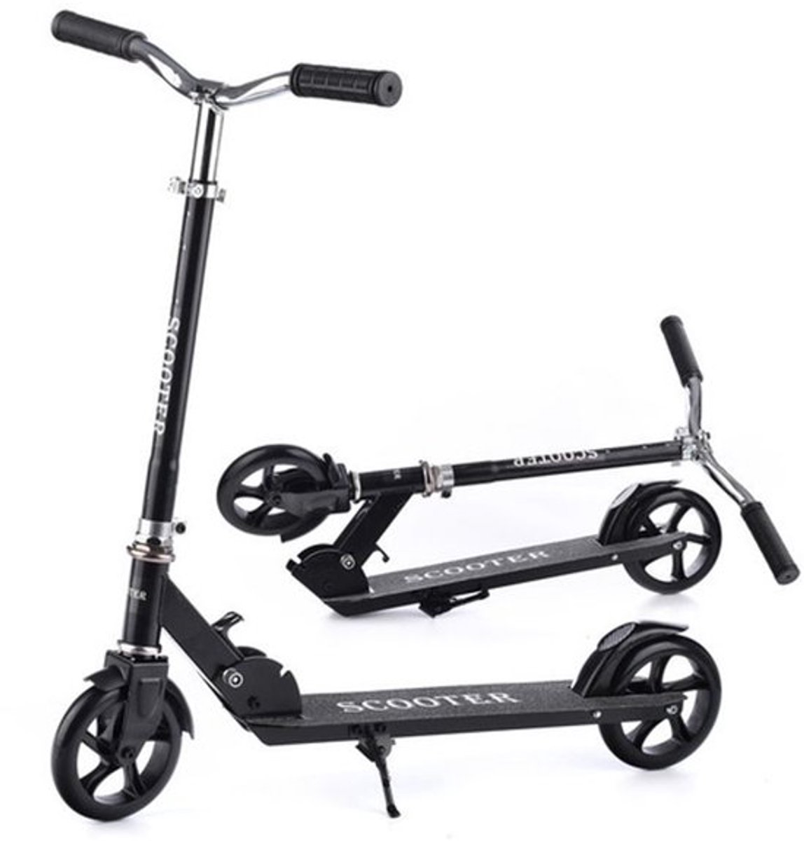 Yar Kickstep – Inklapbare Step voor Kinderen, Tieners & Volwassenen – Tot 100 kg – 2 Wielen – Zwart thumbnail 5