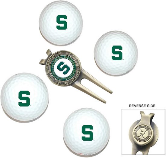Golfballen Set met Pitchvork en Magnetische Marker - 4 Stuks — afbeelding 2