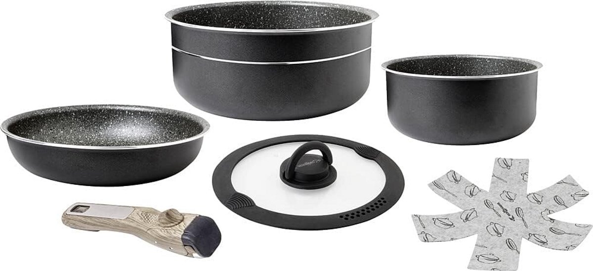 Kookset Camping Pannen Set 7-delig - Inclusief Accessoires