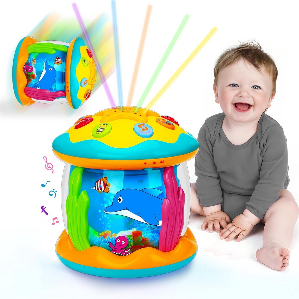 Draaiende Projector Speelgoed met Muziek en Licht voor Baby's vanaf 6 Maanden