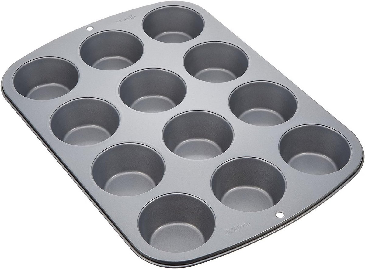 Anti-aanbak bakvorm voor 12 cupcakes of muffins