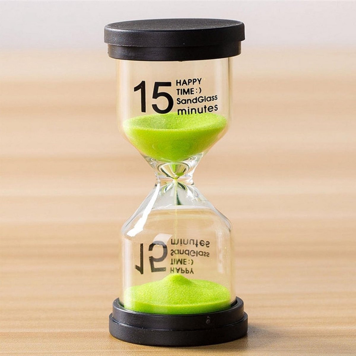 Zandloper Timer 15 Minuten voor Koken, Spelletjes en Tijdmanagement