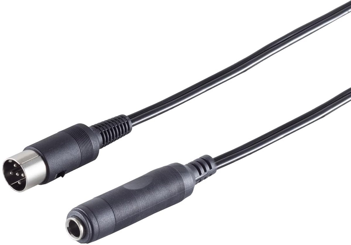 Stereo Audio Kabel 20 cm 6,3 mm Jack Vrouwelijk naar 5-polige Kubus Adapter