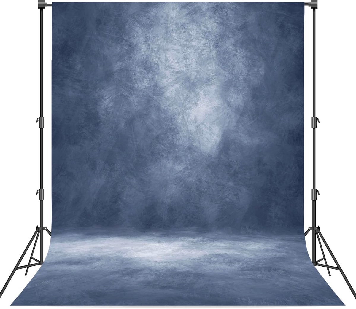 Abstracte Donkerblauwe Achtergrond voor Fotografie Portret Studio Schuine Textuur