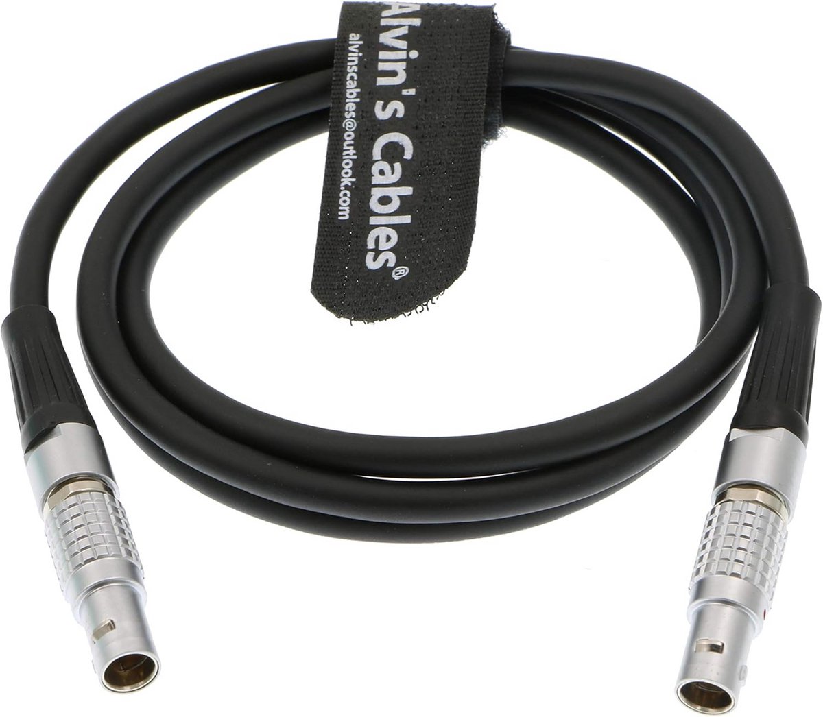5-Pin Mannelijk naar Mannelijk Timecode Kabel - Coiled Kabel voor Audio Apparatuur