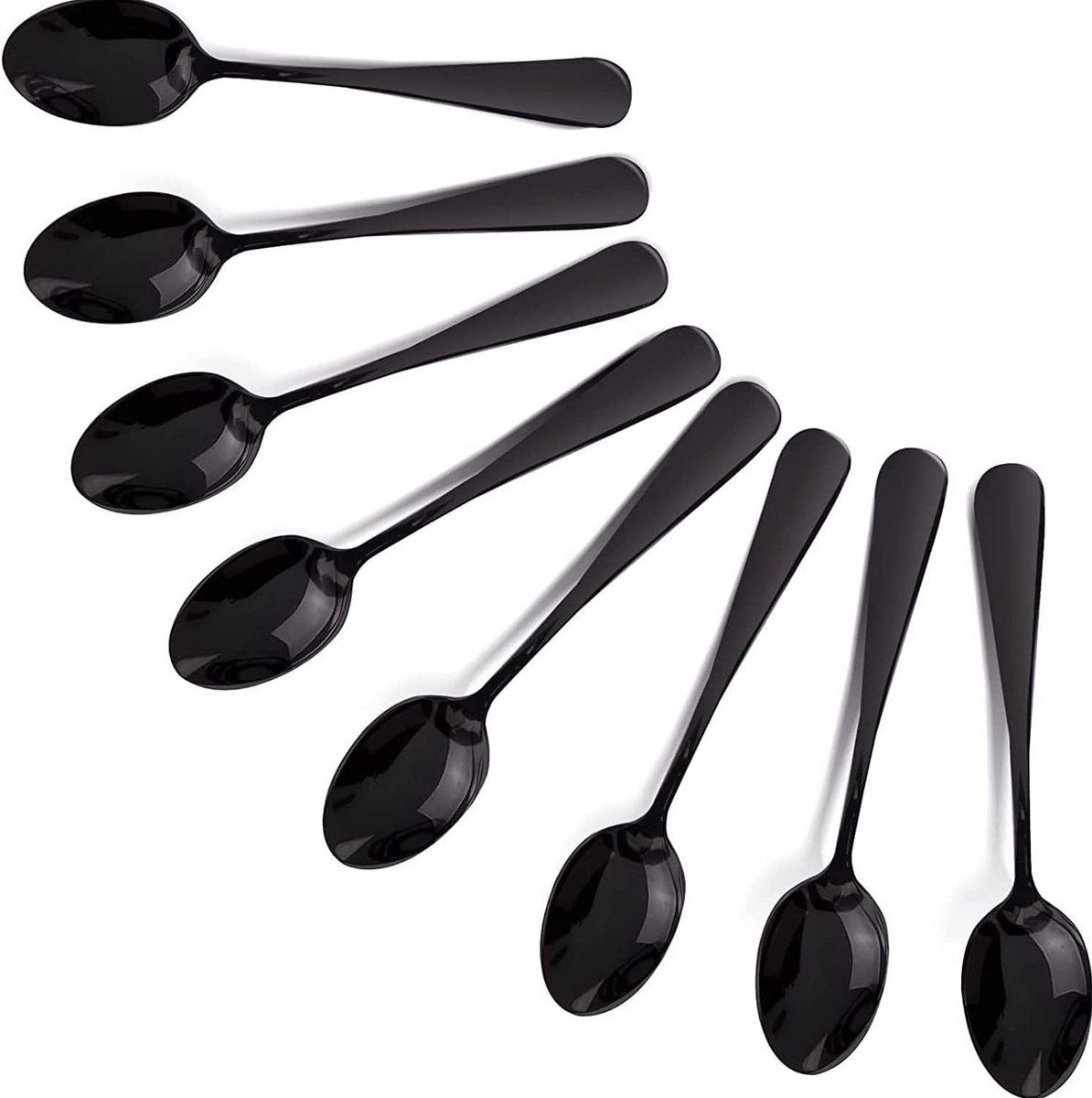 Set van 8 Mini Koffielepels Roestvrijstaal voor Espresso en Dessert