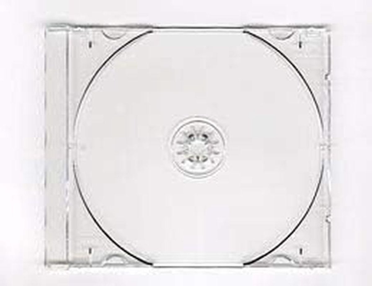 10x Vervanging CD-Hoesjes Enkele Dunne Schijflade - Helder Transparant