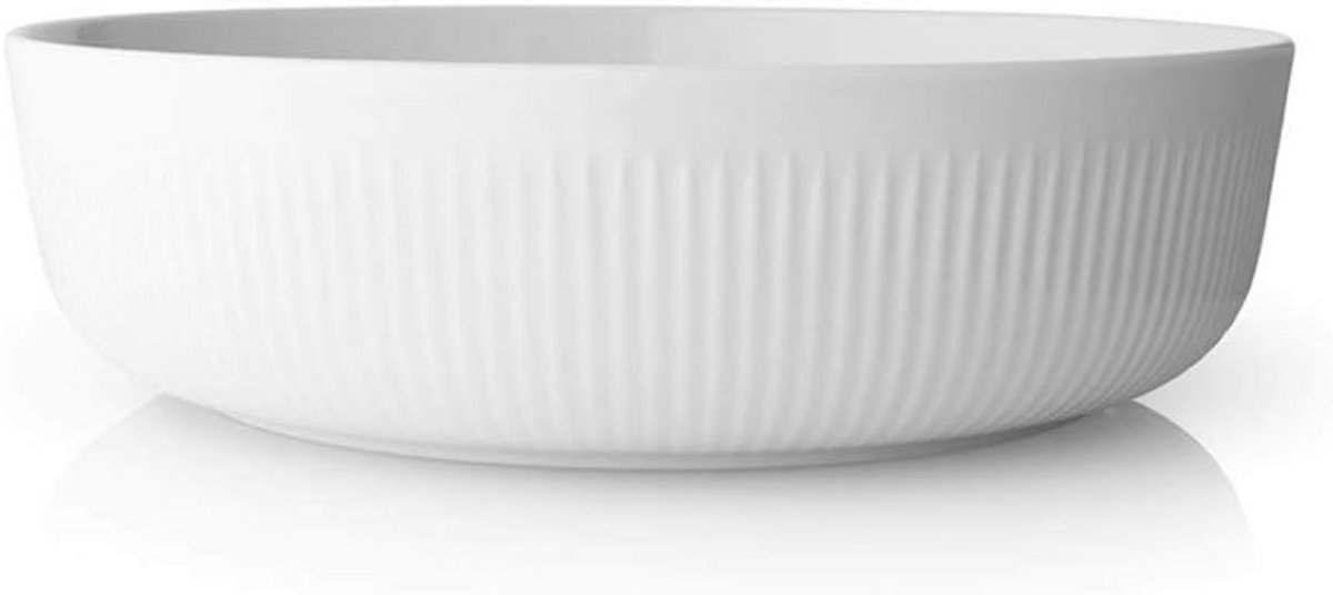 Grote Witte Porseleinen Serveerschaal voor Salade en Pasta