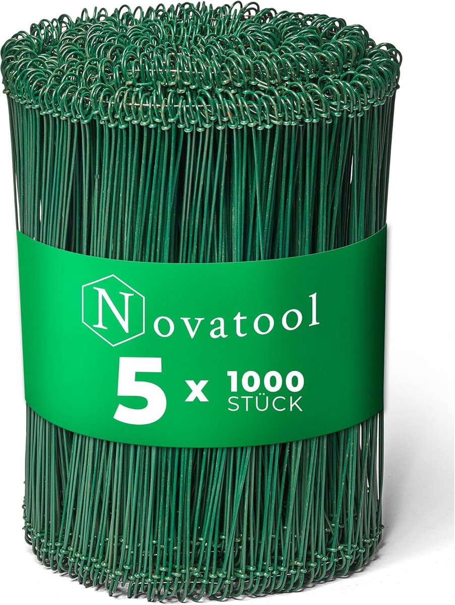 5000x Groene Gecoate Draadsluitingen 1,4x200mm - Binddraad voor Zakken en Tuin