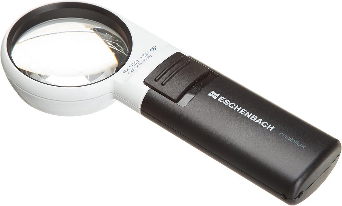 Mobiele Handloep met Heldere LED Verlichting - 4x Vergroting, Ø60mm Lens
