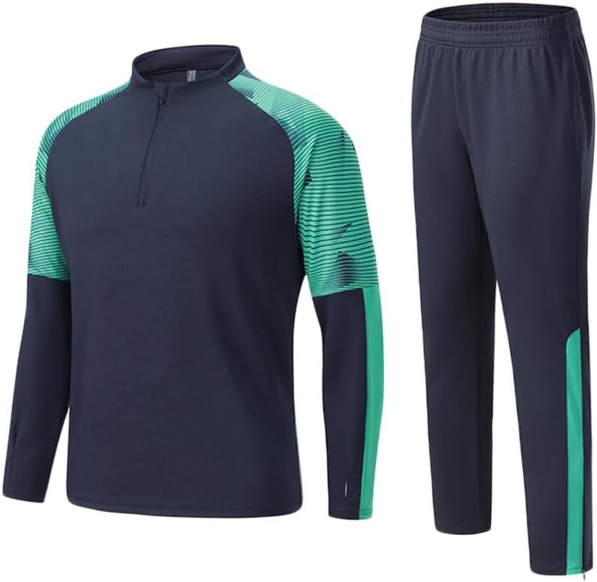 Unisex Trainingspak Heren - 2-delige Voetbal Trainingsset - Ademend Sportpak
