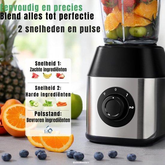 SCH® Mini blender - Blender - Zwart/Zilver - ‎20cm x 40cm x 41cm van Merkloos — afbeelding 2