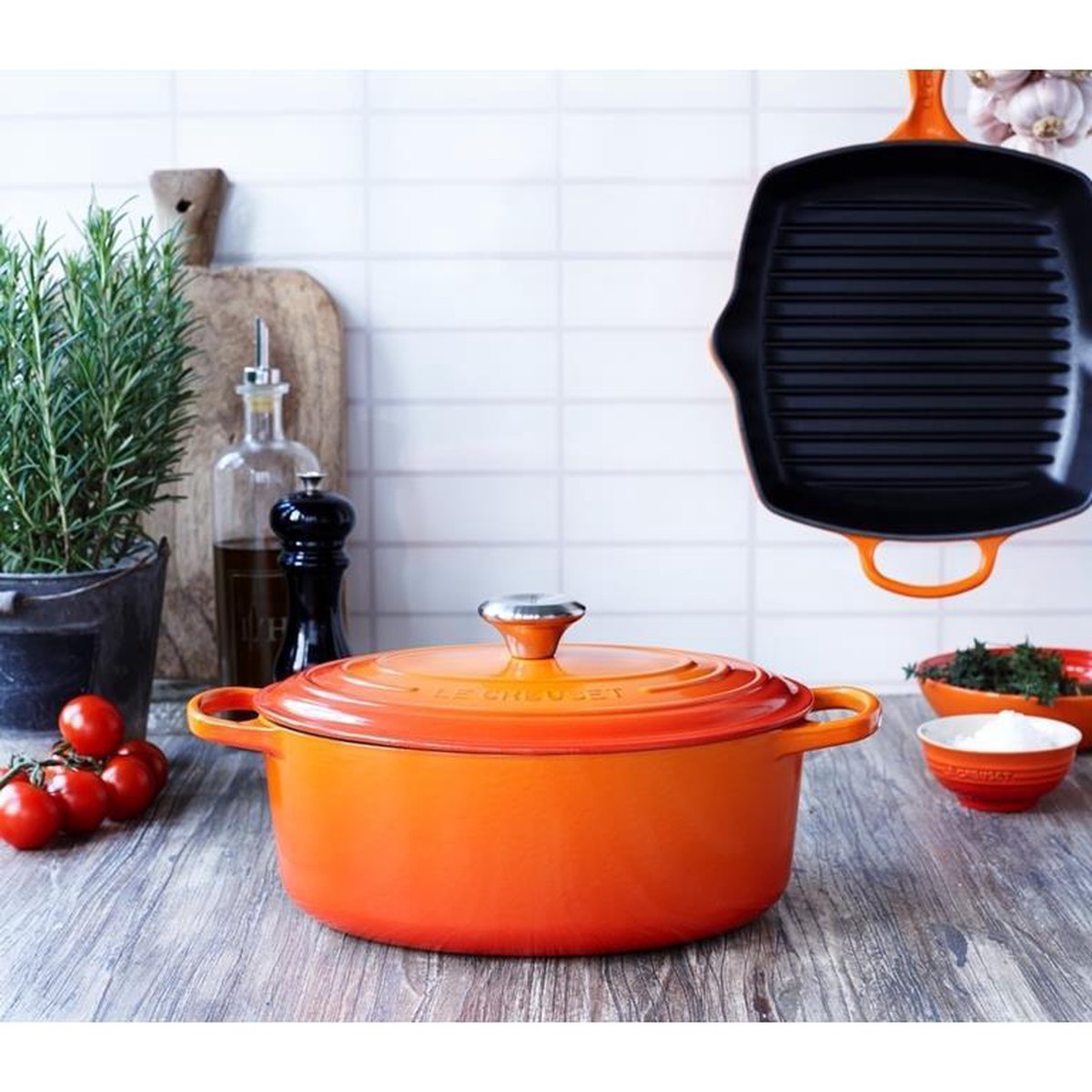 Le Creuset Ovale Braadpan 31 cm Oranje-rood