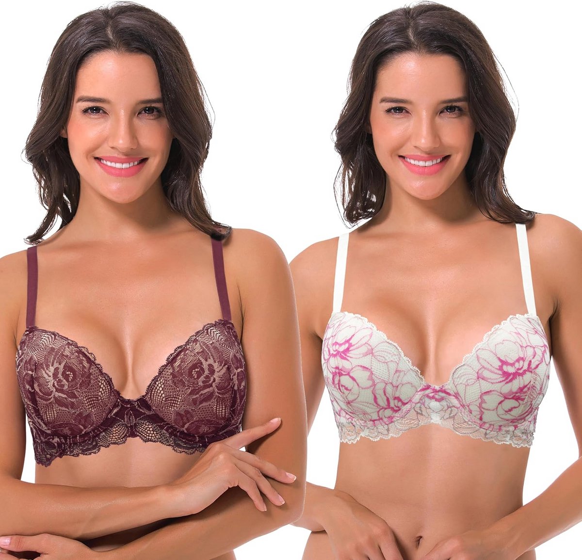 Push-up Bh met Kant en Beugel voor Vrouwen - Volle Buste