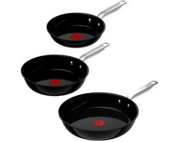Tefal Experience Ceram - Pannenset - 20/24/28 cm - Fusion Core - Keramisch - Inductie - Ergonomisch…