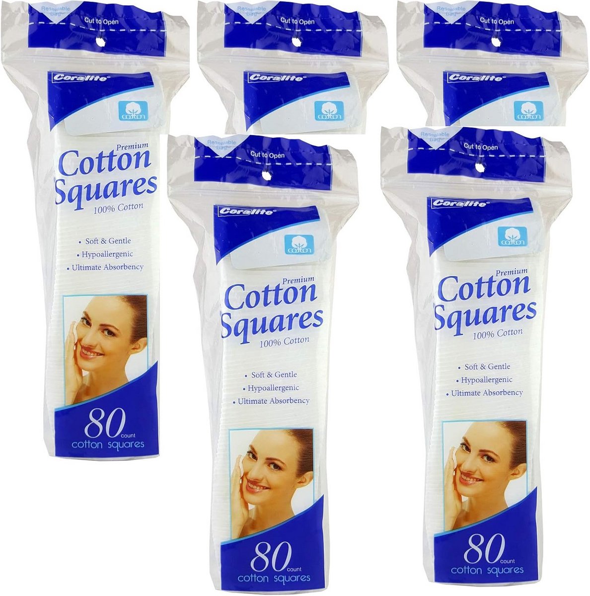 100% Katoen Make-up Pads - Grote Verpakking 400 Stuks