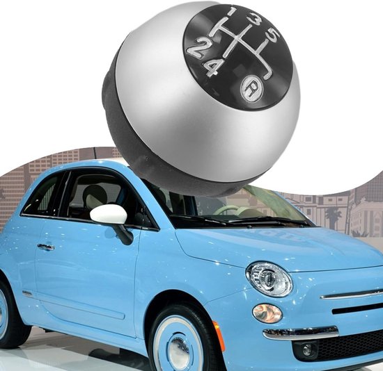 Schakelpookknop 5 of 6 Versnellingen voor Fiat 500 en 500C (2007-2018) van Merkloos — afbeelding 2